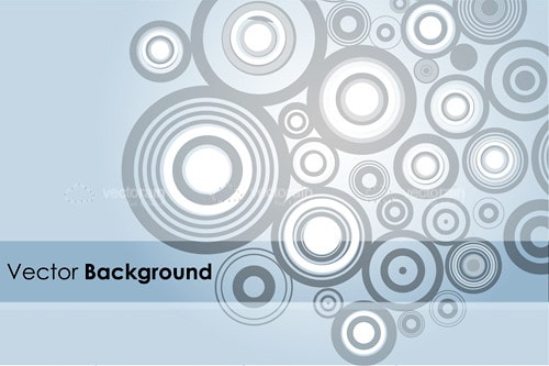 Abstract Background with Circles Pattern and Sample Text
